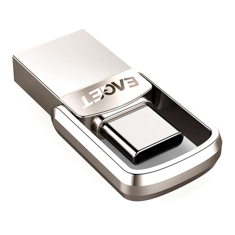 EAGET CU20 64GB Waterproof 2 in 1 USB-C / Type-C + USB 3.1 Flash Disk for Type-C Smartphones & PC
