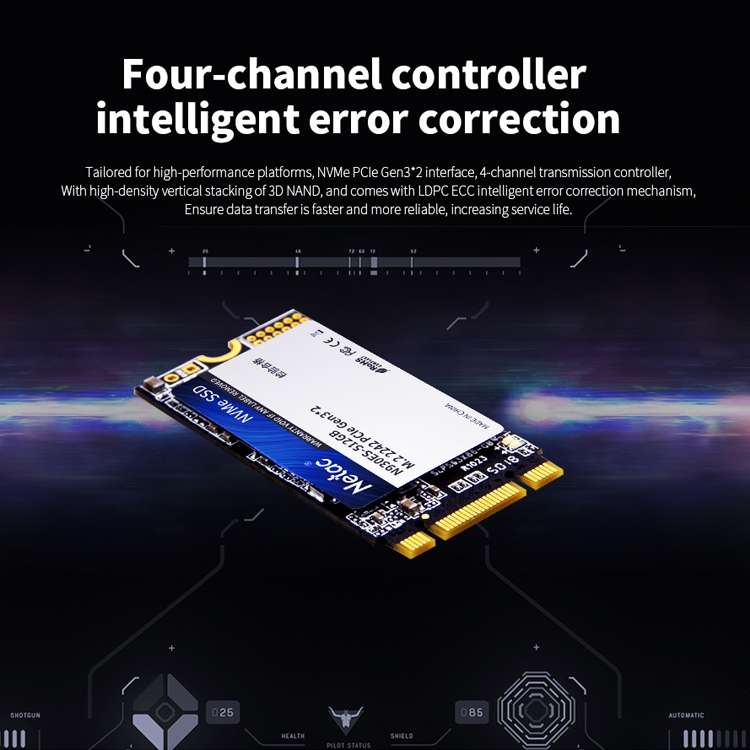 Netac N930ES 128GB M.2 2242 PCIe Gen3x2 Solid State Drive