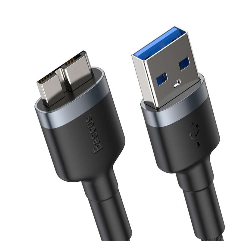 Baseus Cafule Series 2A USB 3.0 Male to Micro-B Hard Disk Adapter Cable, Length: 1m