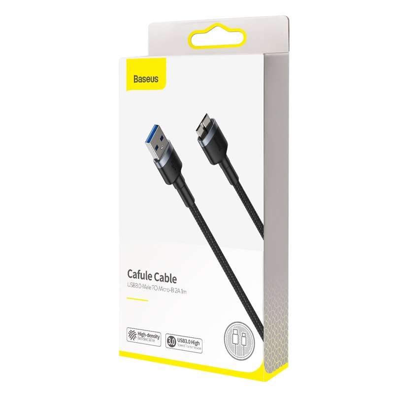 Baseus Cafule Series 2A USB 3.0 Male to Micro-B Hard Disk Adapter Cable, Length: 1m