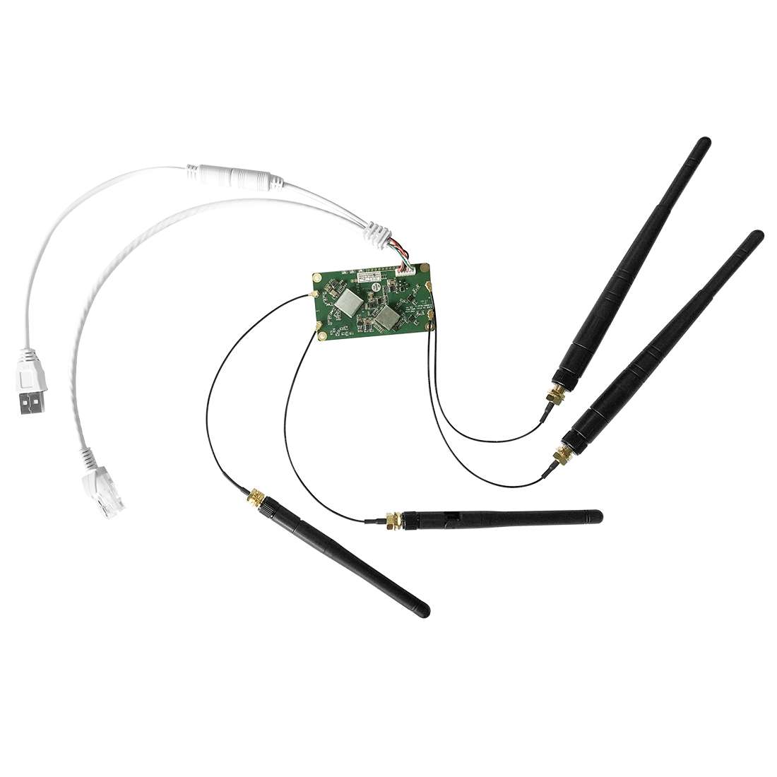 VM5G 1200Mbps 2.4GHz & 5GHz Dual Band WiFi Module with 4 Antennas, Support IP Layer / MAC Layer Tr
