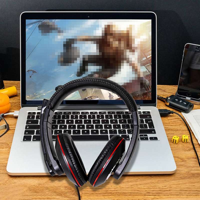 TUCCI TC-X8 Stereo PC Gaming Headset with Microphone & Conversion Cable