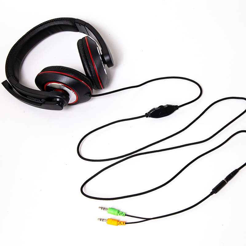 TUCCI TC-X8 Stereo PC Gaming Headset with Microphone & Conversion Cable