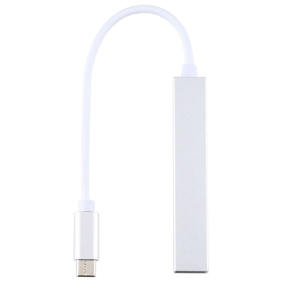 T-818 4 x USB 3.0 to USB-C / Type-C HUB Adapter (Silver)