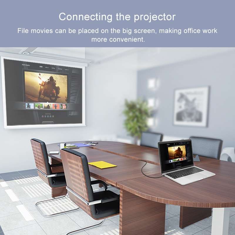 Mini DP to HDMI + DVI + VGA Rectangle Multi-function Converter, Cable Length: 28cm(White)