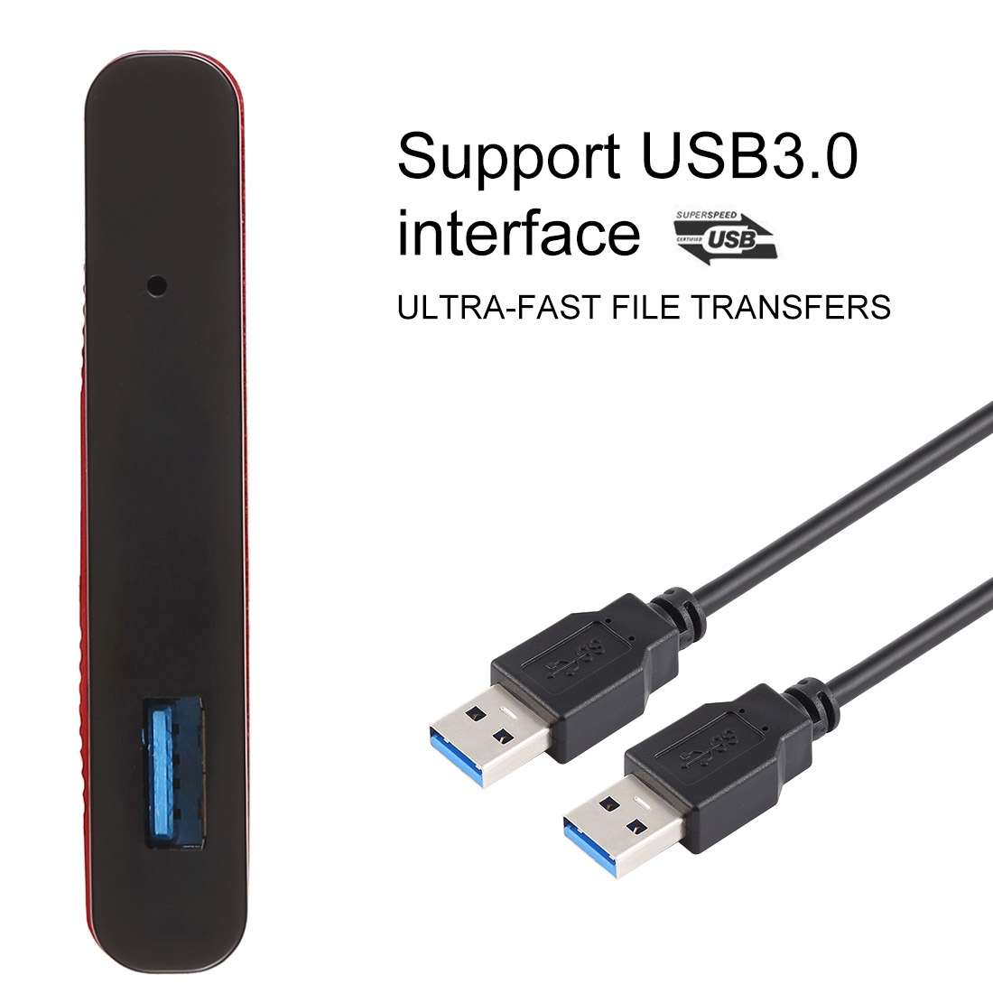Richwell SATA R2-SATA-320GB 320GB 2.5 inch USB3.0 Super Speed Interface Mobile Hard Disk ... (Red)