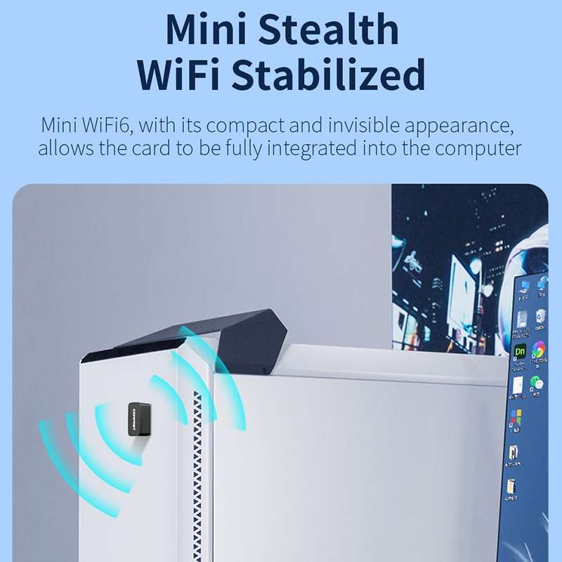 COMFAST CF-940AX 300Mbps 2.4GHz WiFi6 Mini USB Network Adapter