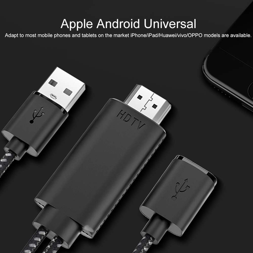 7563s USB-C / Type-C Female to 2K HDMI Male HD Video Adapter Cable, Cable Length: 1m