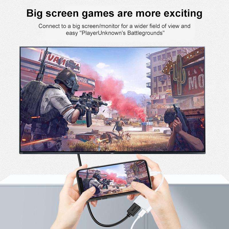 USB-C/Type-C to HDMI+USB-C/Type-C 4K/30HZ Digital AV Adapter