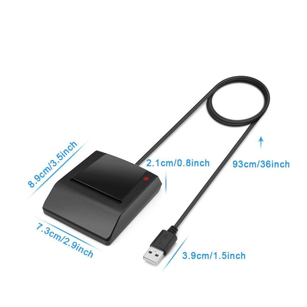 ROCKETEK RT-SCR4 CAC IC SIM Chip Smart Card Reader