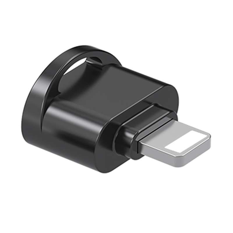 8 Pin to TF Card Adapter Mini TF Card Reader(Black)