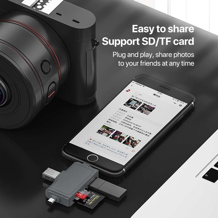 7 In 1 USB 3.0 Card Reader (Black)
