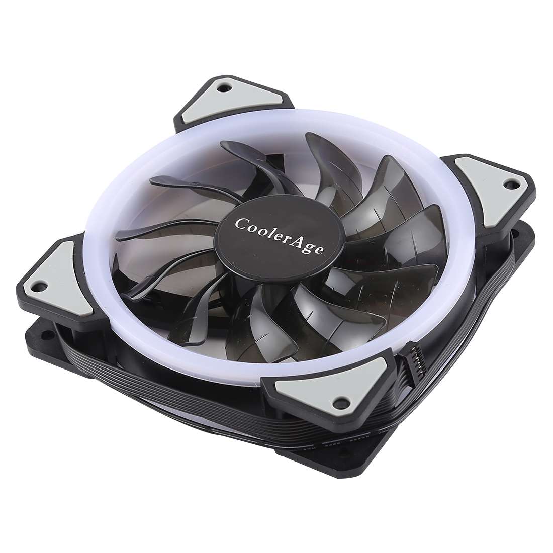3 PCS CoolerAge DC 12V - 0.25A 2500PRM Remote Cotrol Computer Cooler Cooling Case Fan with Adjust