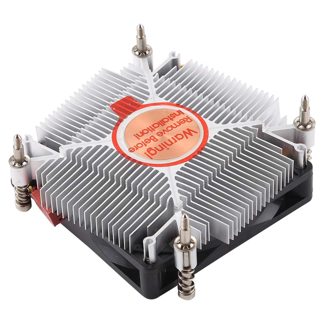 CoolerAge 1155-1U DC 12V 2000PRM 30.5cfm Copper Core Heatsink Hydraulic Bearing Cooling Fan CPU Co