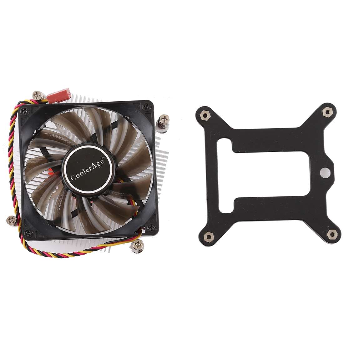 CoolerAge 1155-1U DC 12V 2000PRM 30.5cfm Copper Core Heatsink Hydraulic Bearing Cooling Fan CPU Co