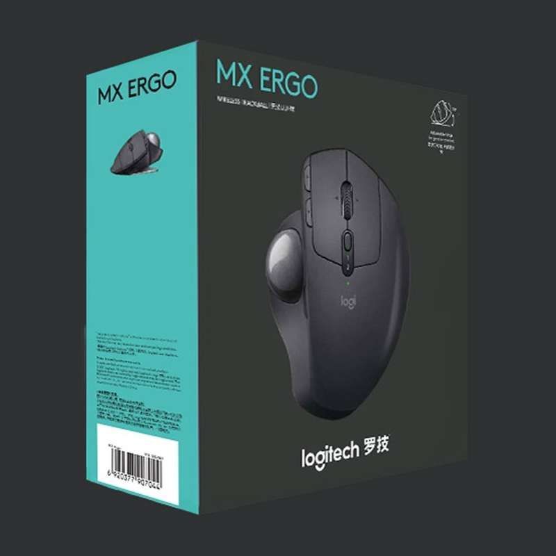 Logitech MX ERGO 440DPI Bluetooth + Unifying Dual-mode Wireless Trackball Optical Mouse(Black)