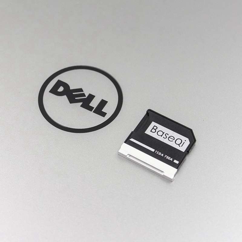 BASEQI Hidden Aluminum Alloy High Speed SD Card Case for Dell Precision M5510 Laptop