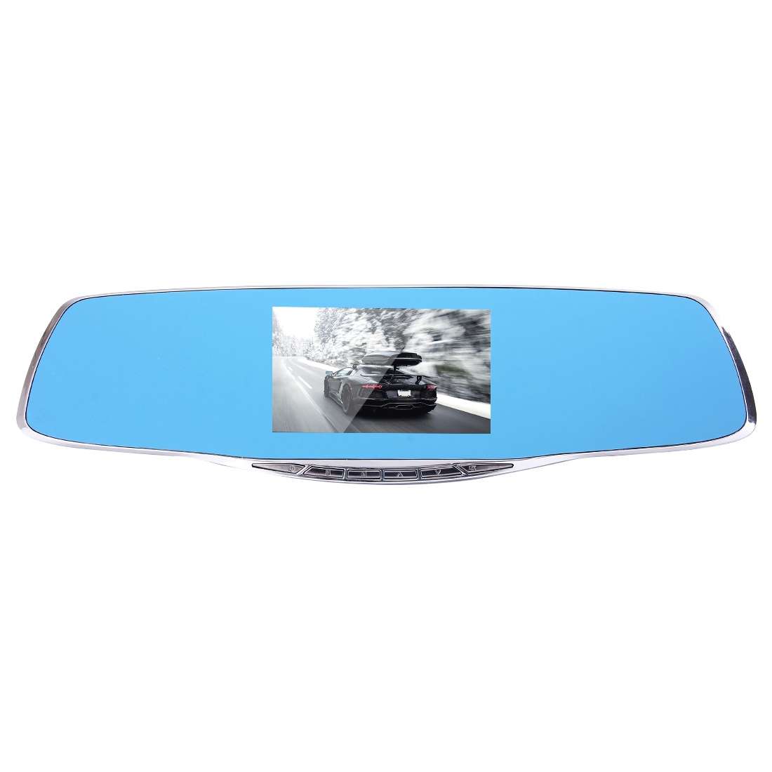 G835 HD 1080P 4.3 inch Screen Display Rearview Mirror Vehicle DVR, Generalplus 2248, 2 Cameras 170 D