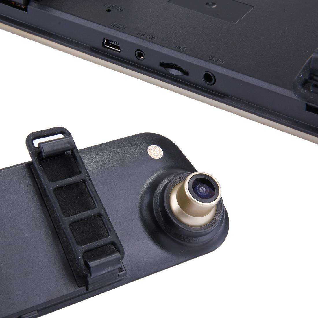 Left Screen Display Rearview Mirror Vehicle DVR, Allwinner Programs, 2 x Cameras 1080P HD 140 Degree