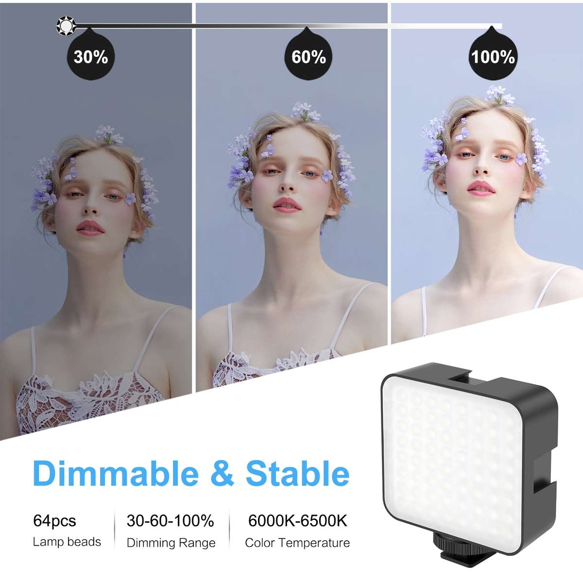 PULUZ 4 in 1 Vlogging Live Broadcast LED Selfie Fill Light Smartphone Video Rig Kits wi ... (Blue)
