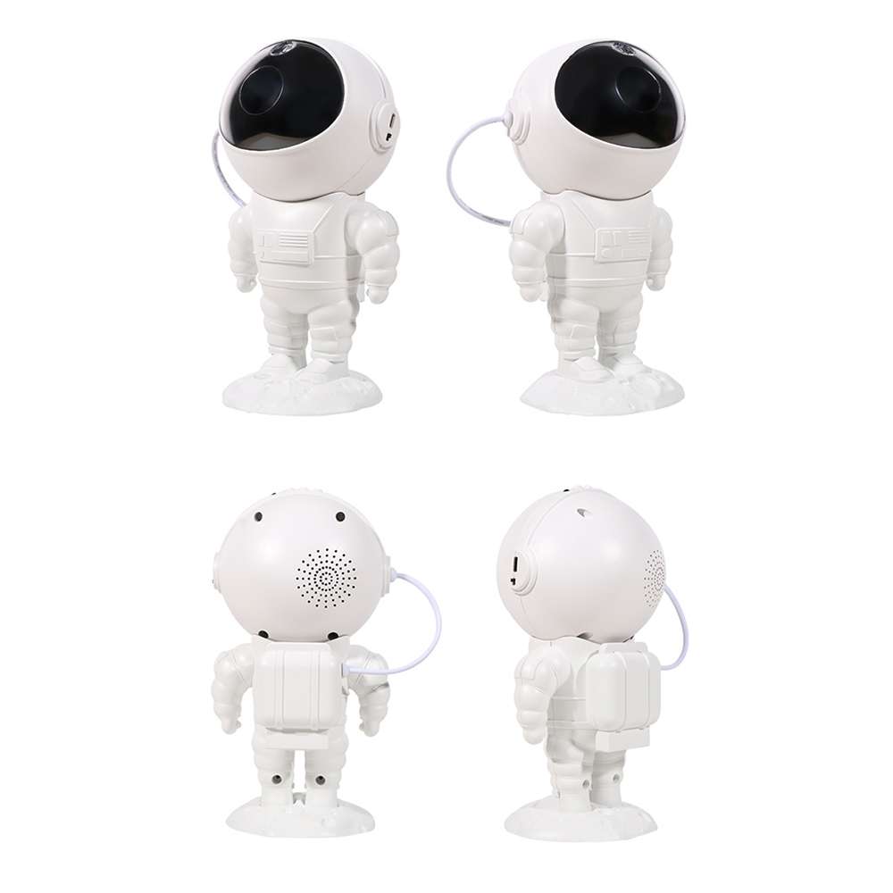 5W Astronaut Starry Sky Projection Lamp USB Night Light (White)