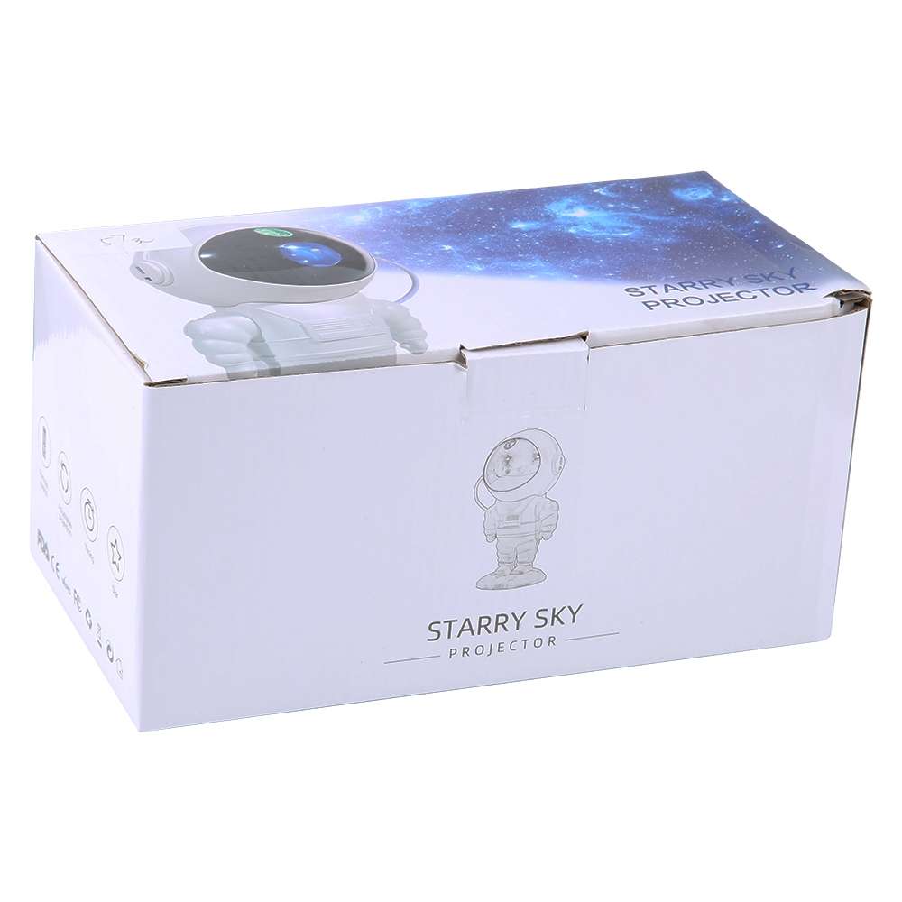 5W Astronaut Starry Sky Projection Lamp USB Night Light (White)