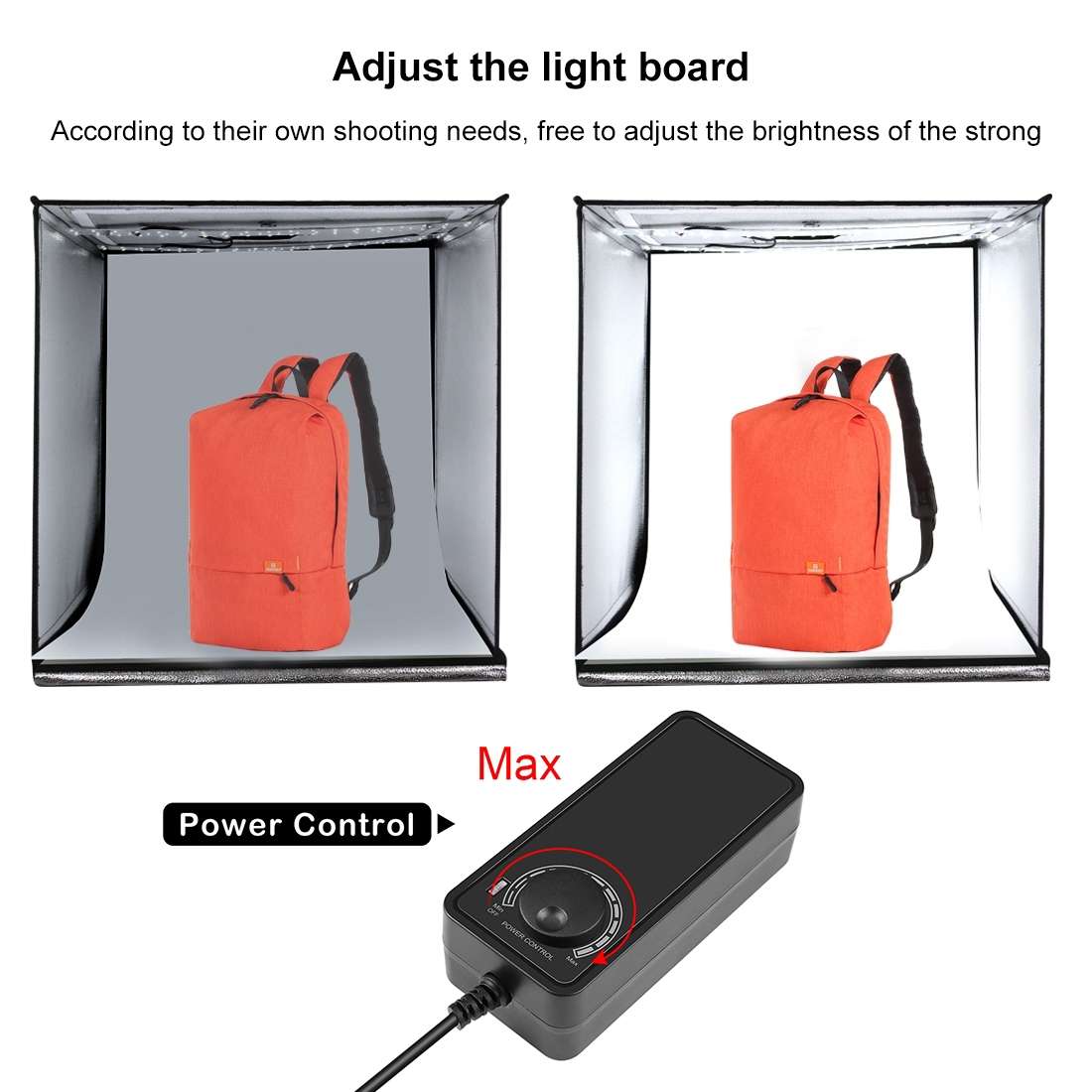 PULUZ Constant Current LED Power Supply Power Adapter for 60cm Studio Tent, AC 100-240V to DC 12V 3A