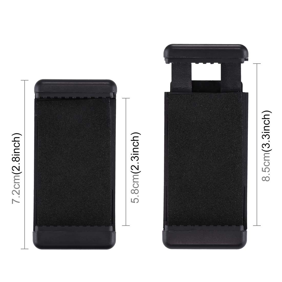 PULUZ Selfie Sticks Tripod Mount Phone Clamp with 1/4 inch Screw Hole for iPhone, Samsung, HTC, So