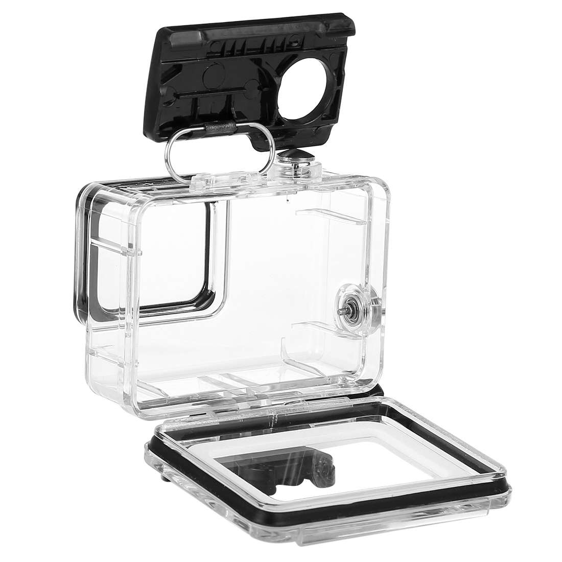 PULUZ 45m Underwater Waterproof Housing Diving Case for GoPro HERO7 Silver / HER ... (Transparent)