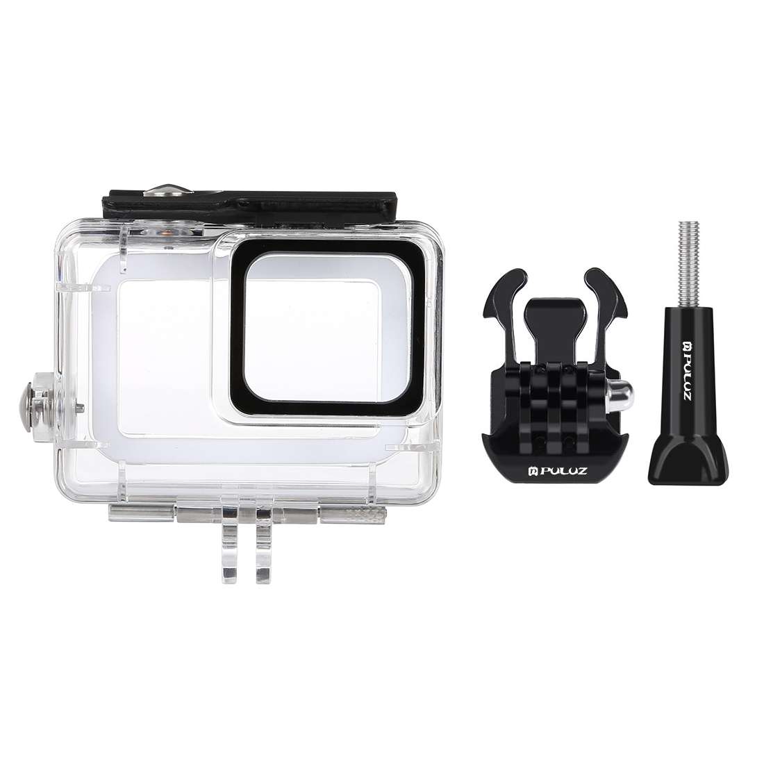 PULUZ 45m Underwater Waterproof Housing Diving Case for GoPro HERO7 Silver / HER ... (Transparent)