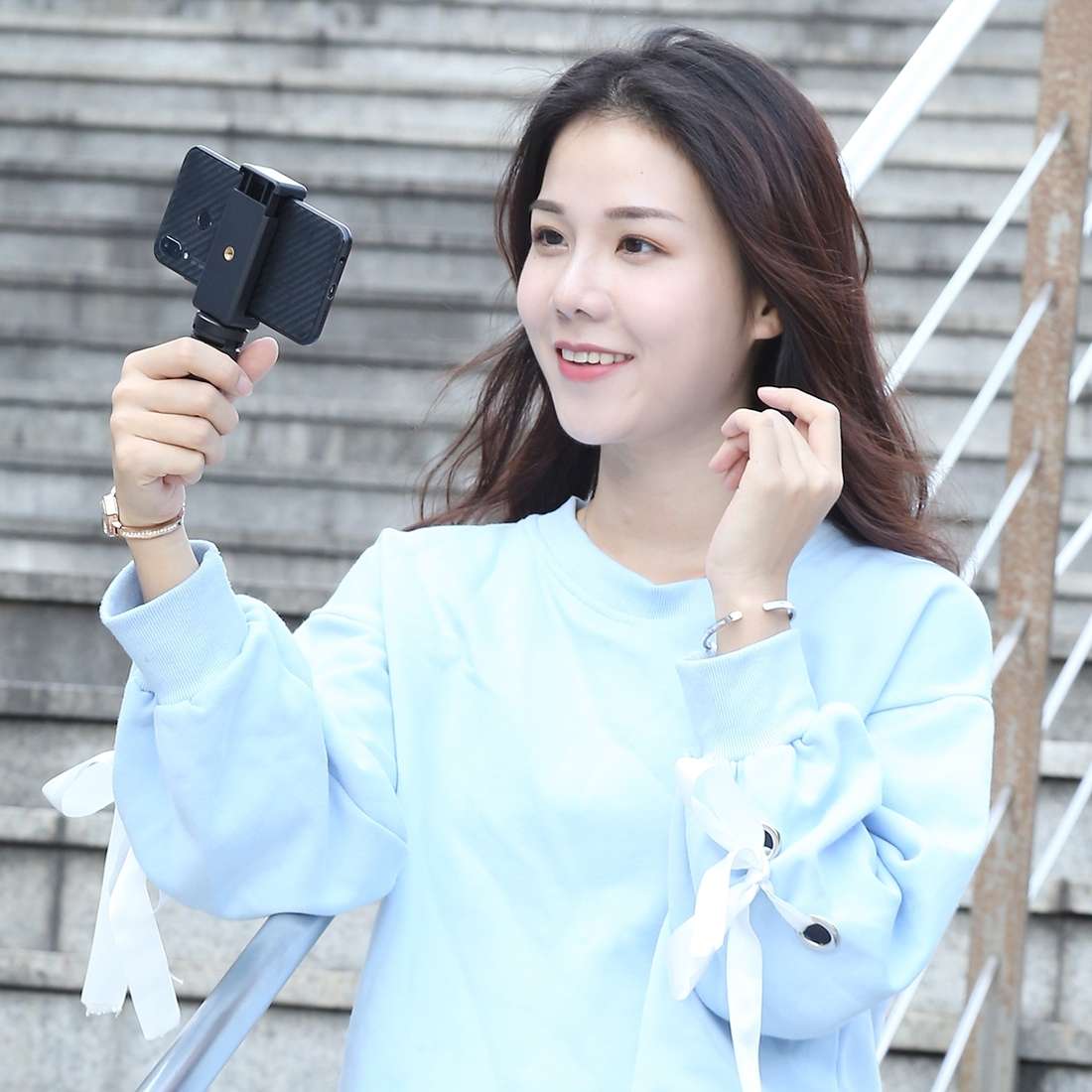 PULUZ Portable Folding Plastic Tripod for Cell Phones