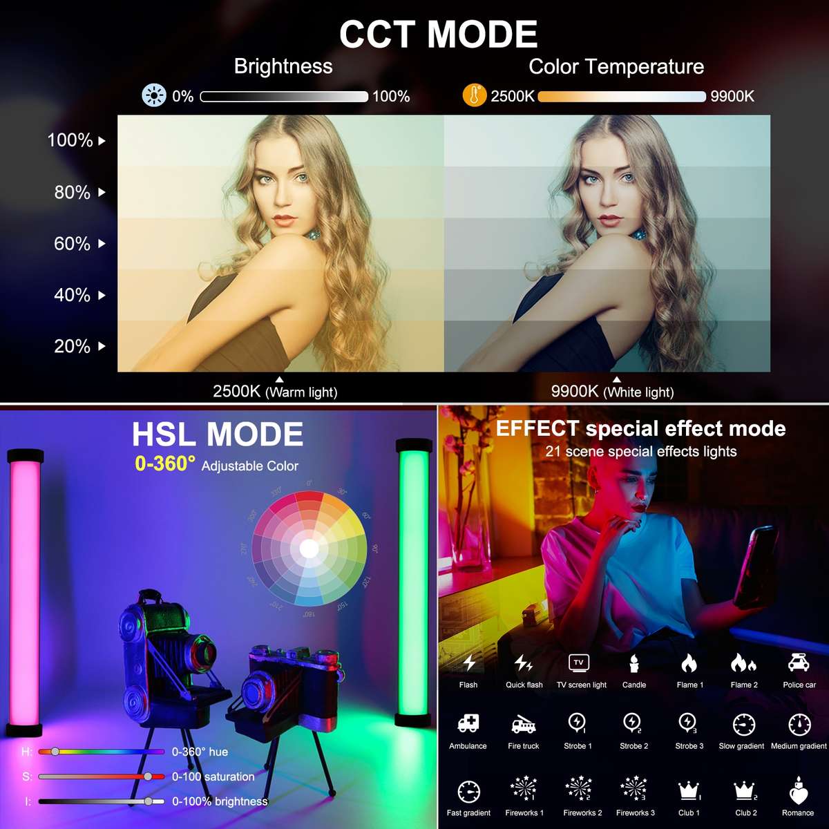 PULUZ Desktop Adjustable Tripod Stand Selfie Stick Mount Holder