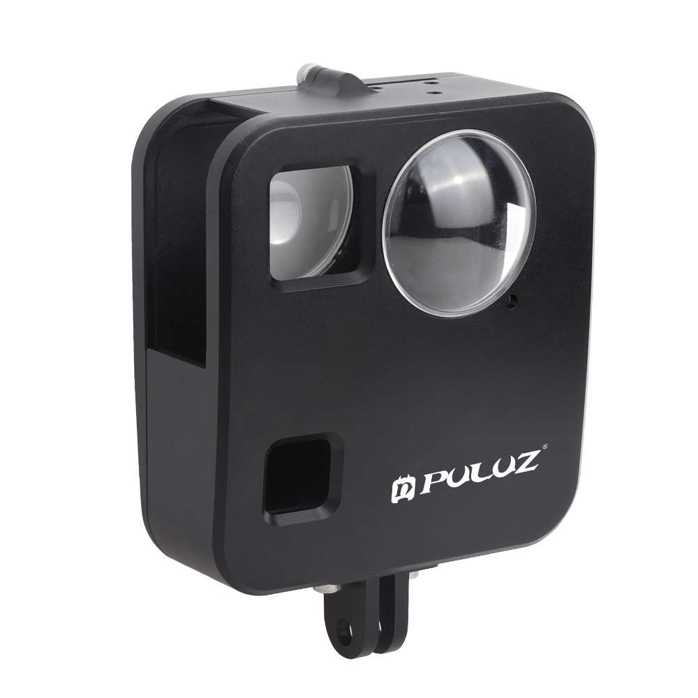 PULUZ for GoPro Fusion Housing Shell CNC Aluminum Alloy Protective Cage with Basic Mou ... (Black)