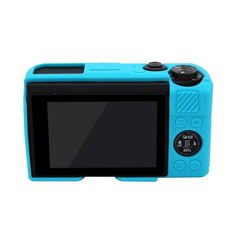 PULUZ Soft Silicone Protective Case for Canon EOS G7 X Mark II(Blue)
