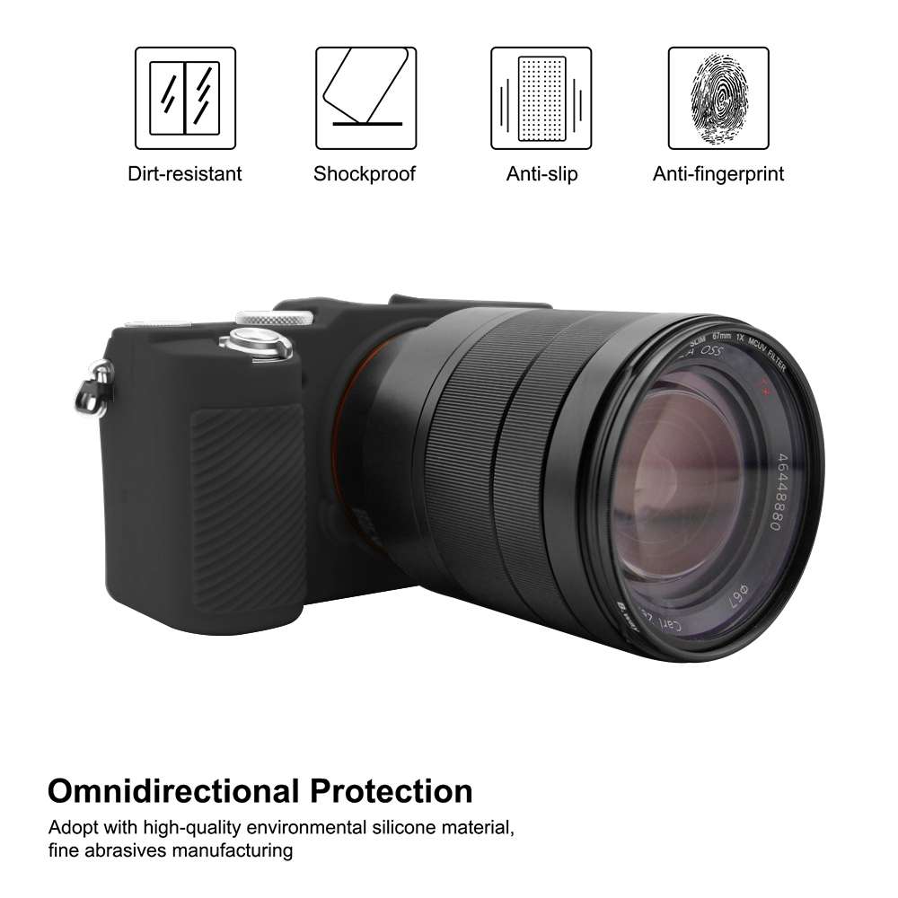 PULUZ Soft Silicone Protective Case for Sony A7C / ILCE-7C(Black)