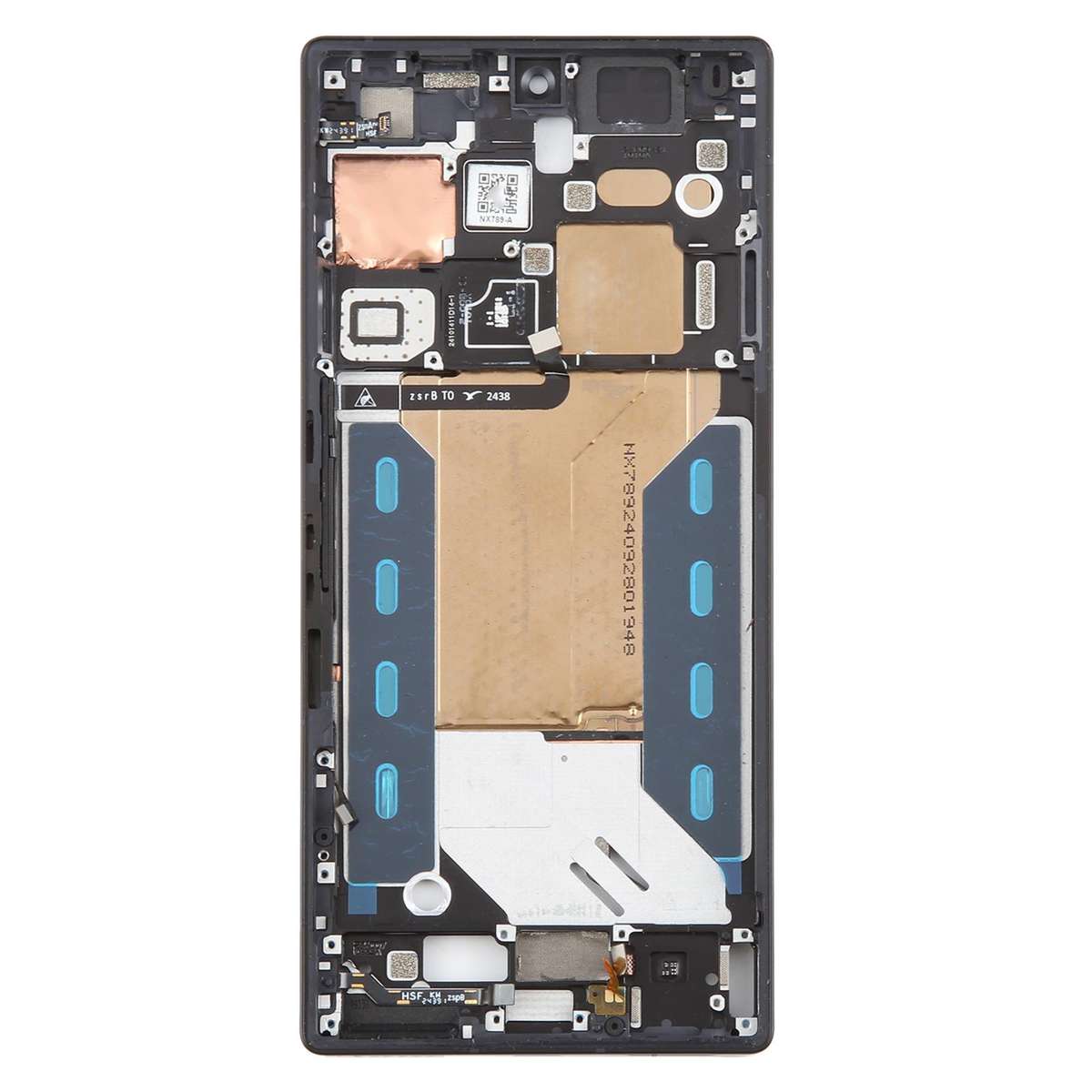 For ZTE nubia RedMagic 10 Pro Middle Frame Bezel Plate with In-Display Fingerprint Sensor Flex Cable