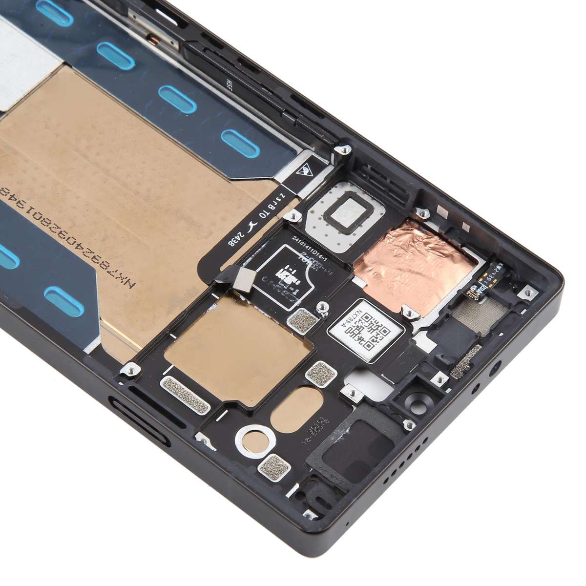For ZTE nubia RedMagic 10S Pro+ Middle Frame Bezel Plate with In-Display Fingerprint Sensor Flex Cab