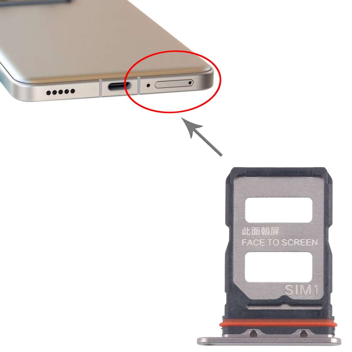 For Xiaomi 14T Pro 5G 10pcs Original SIM Card Tray + SIM Card Tray (Black)