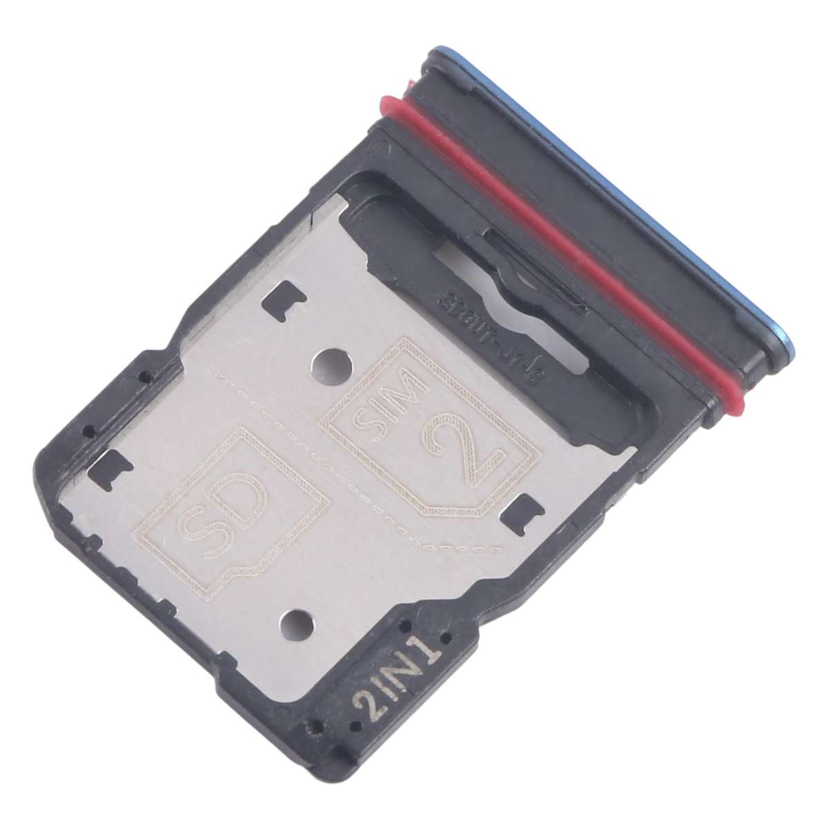 For Motorola Edge 60 10pcs Original SIM Card Tray + SIM Card Tray / Micro SD Card Tray (Green)