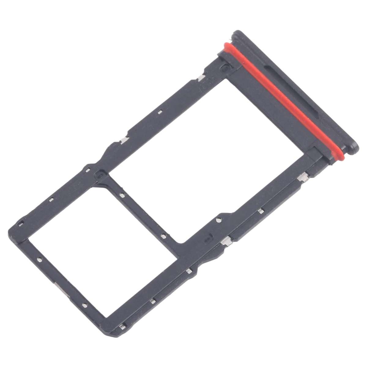 For Motorola Moto G56 10pcs Original SIM Card Tray + SIM / Micro SD Card Tray (Black)