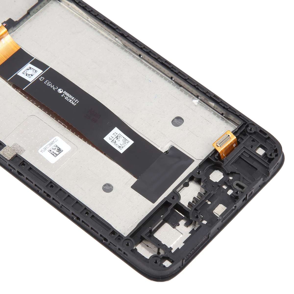 For TCL K32 LCD Screen Digitizer Full Assembly with Frame (Black)