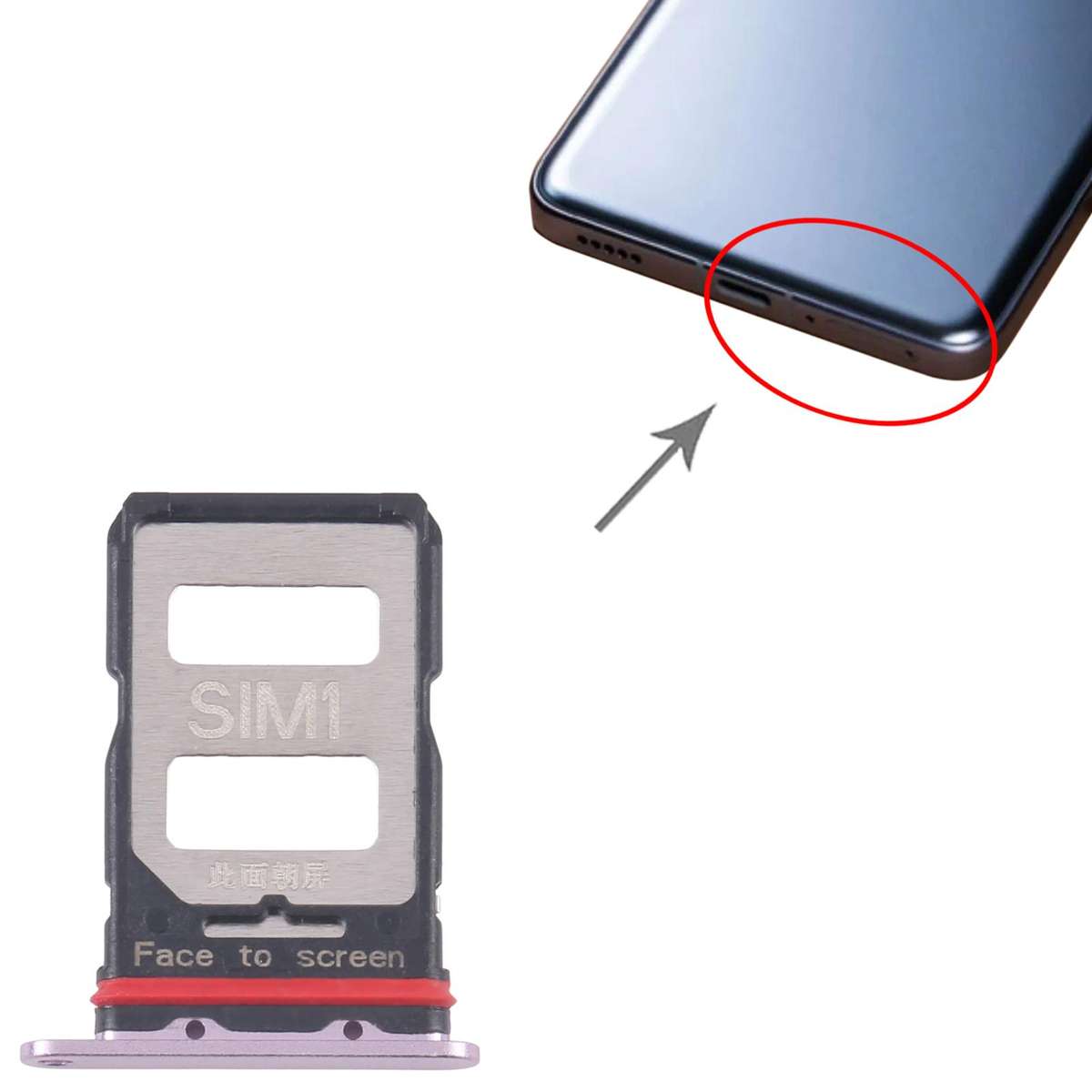 For Xiaomi Redmi K70 10pcs SIM Card Tray + SIM Card Tray (Black)