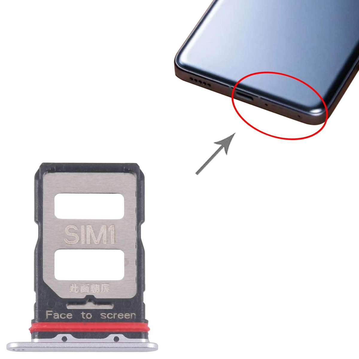 For Xiaomi Redmi K70 10pcs SIM Card Tray + SIM Card Tray (Black)