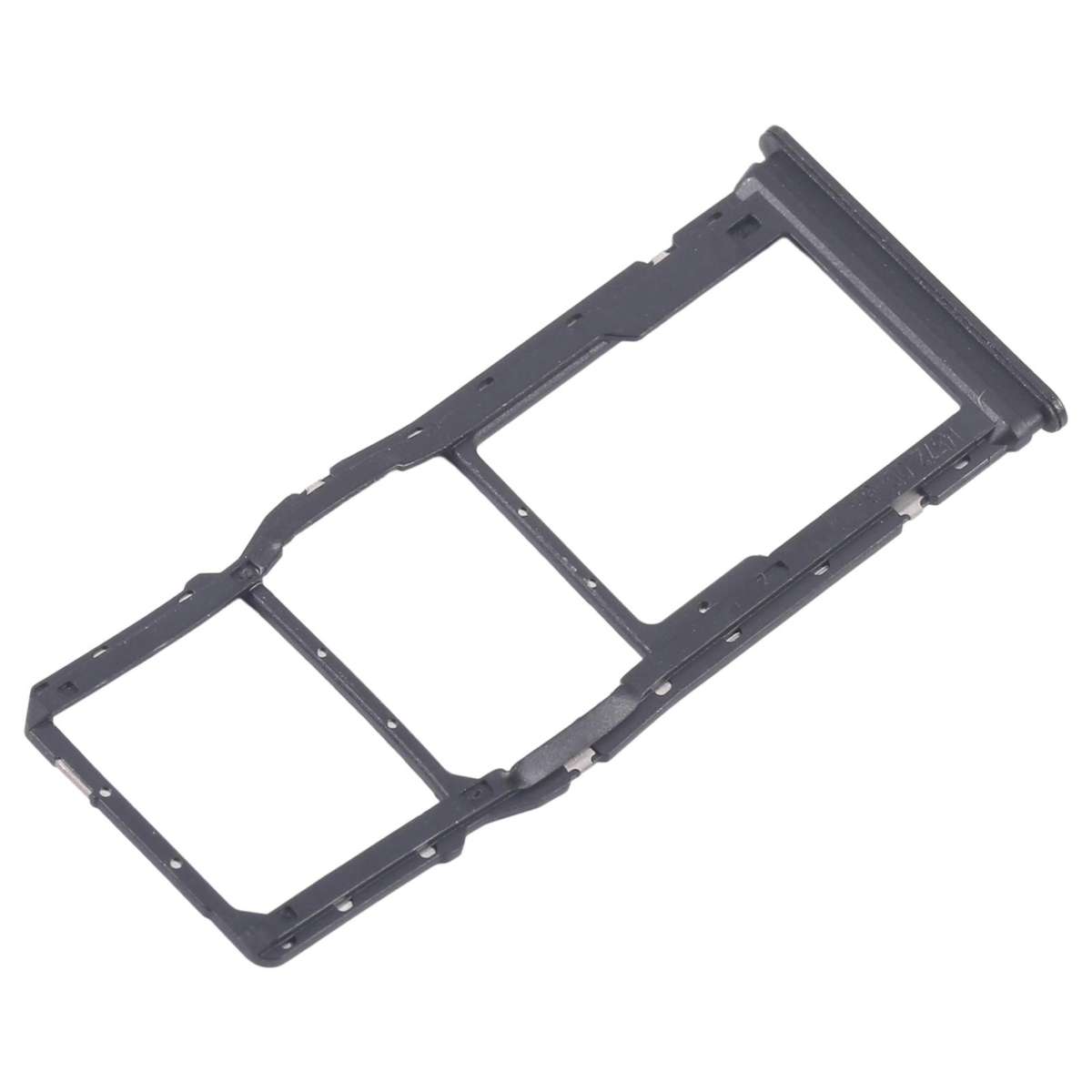 For Xiaomi Redmi 13C 5G 10pcs SIM Card Tray + SIM Card Tray + Micro SD Card Tray (Black)