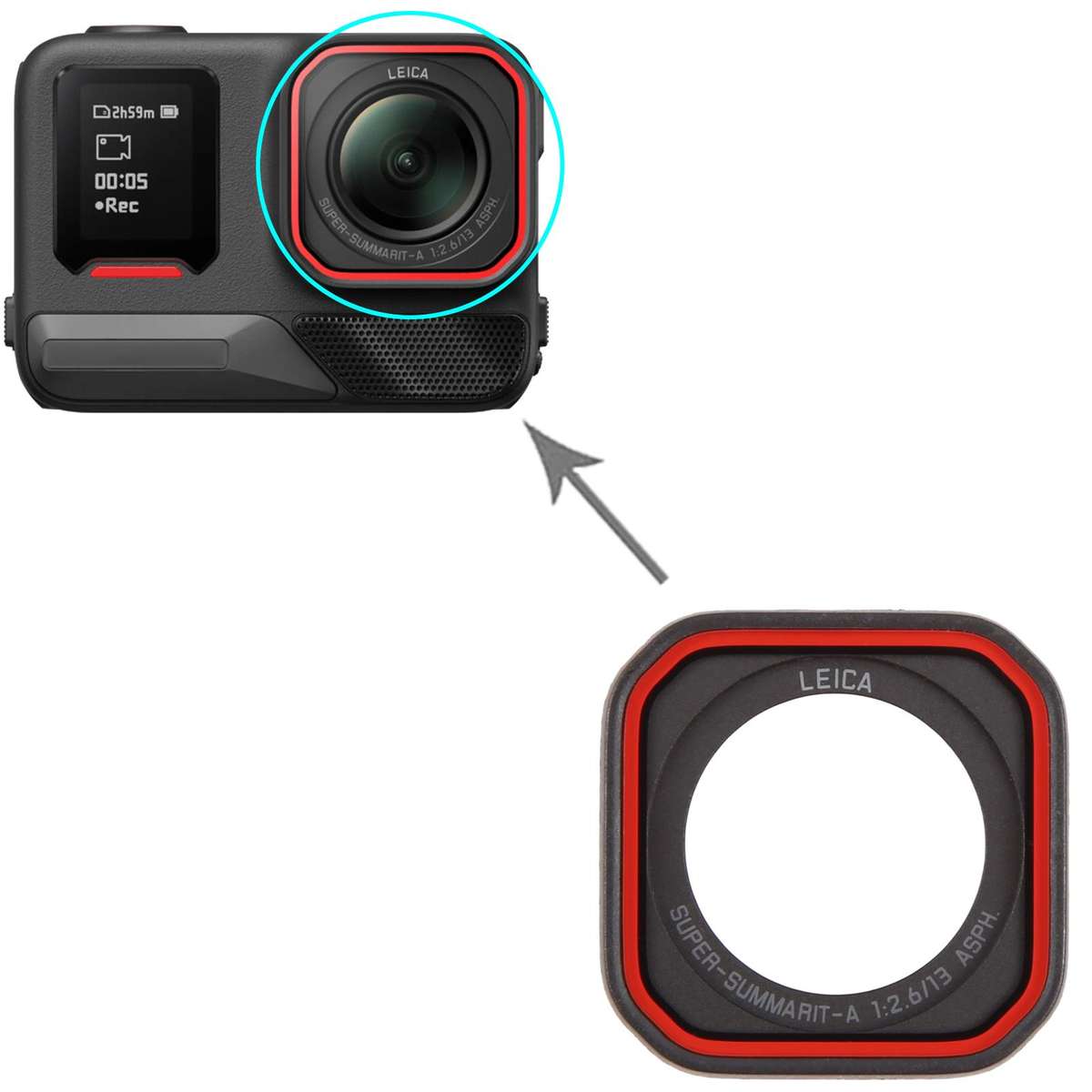 For Insta360 Ace Pro 2 Original Camera Lens Cover