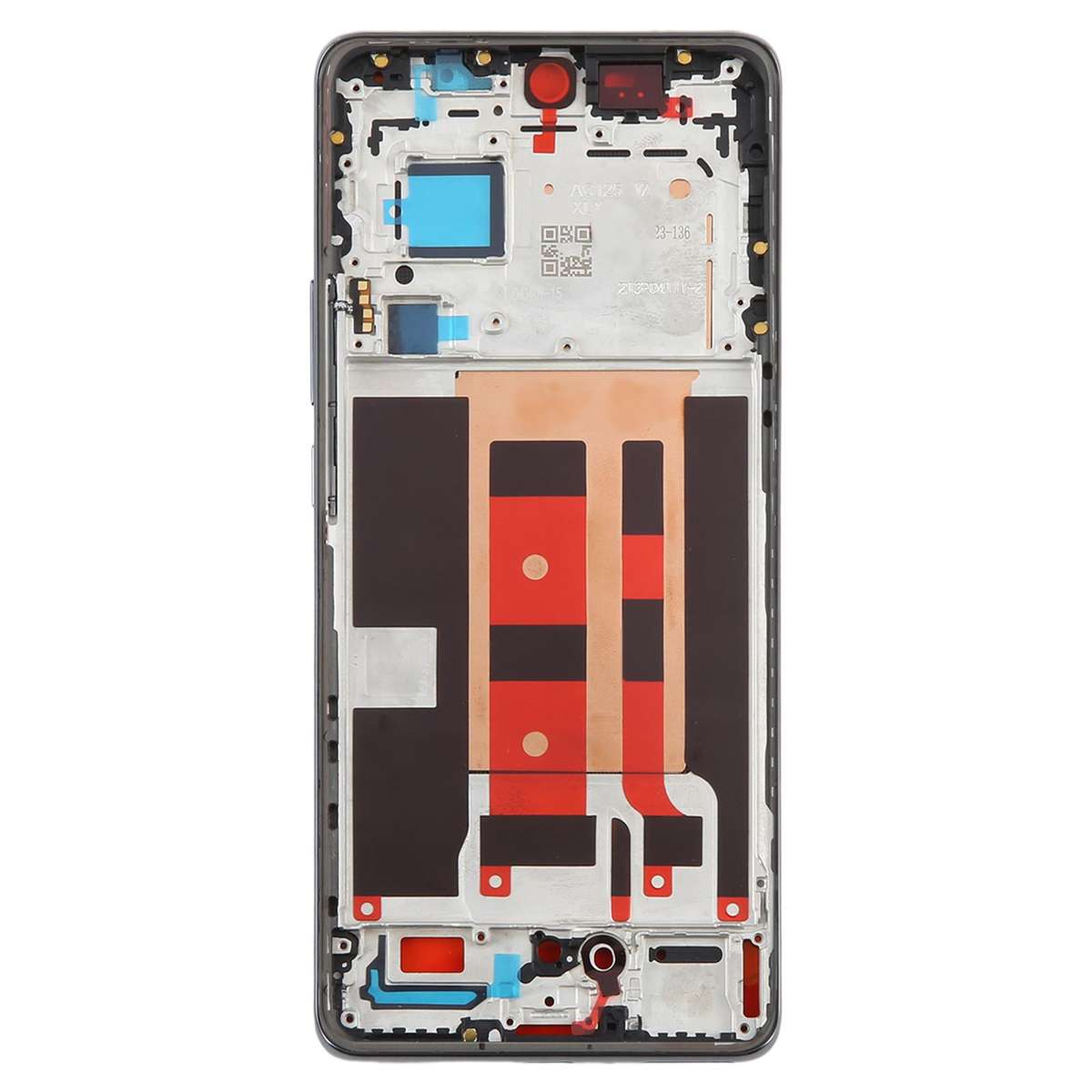 For OPPO Reno11 Pro Global CPH2607 Middle Frame Bezel Plate (Black)