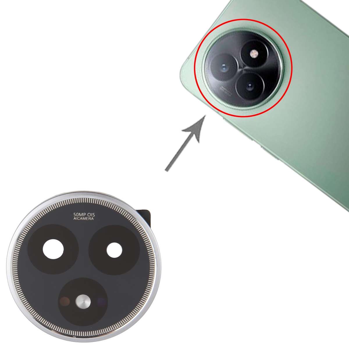 For Xiaomi Redmi K80 Ultra Camera Lens Cover (Grey)