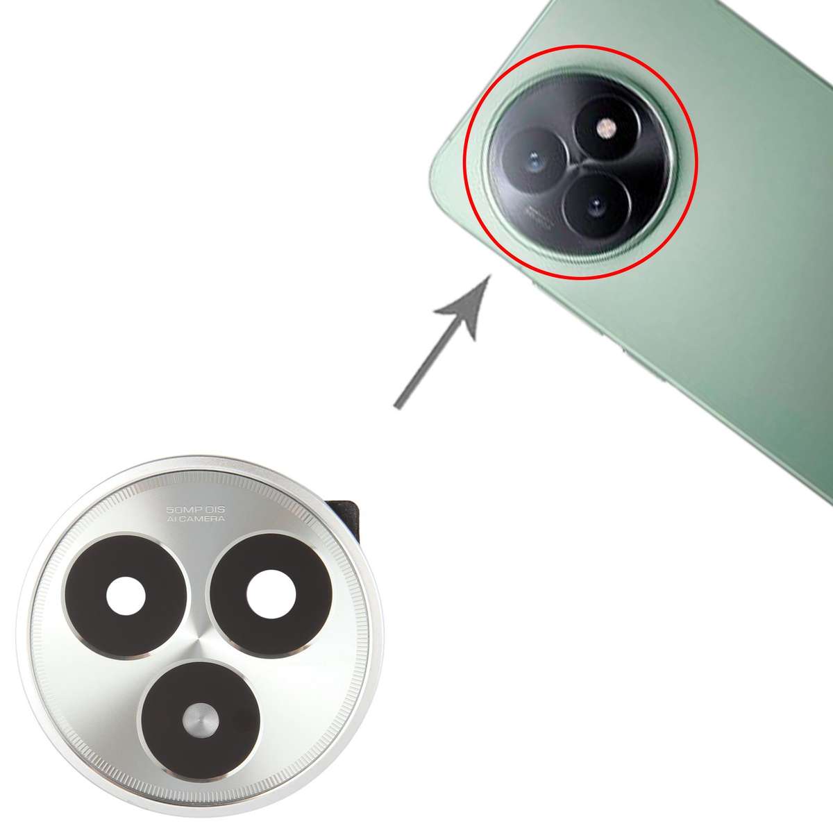 For Xiaomi Redmi K80 Ultra Camera Lens Cover (Grey)