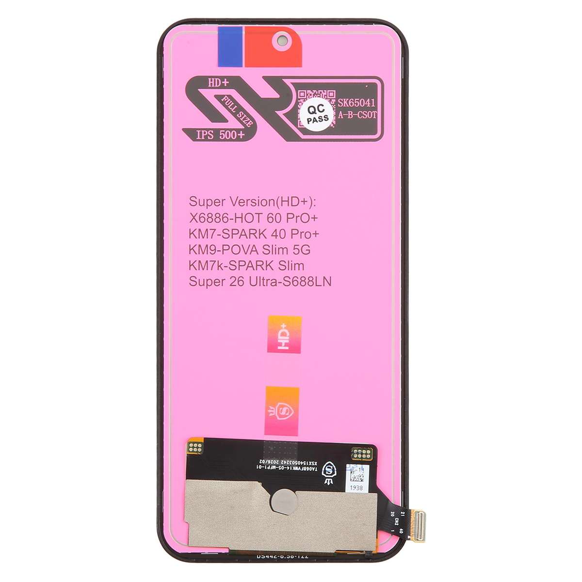 For Tecno Pova Slim KM9 TFT LCD Screen with Digitizer Full Assembly