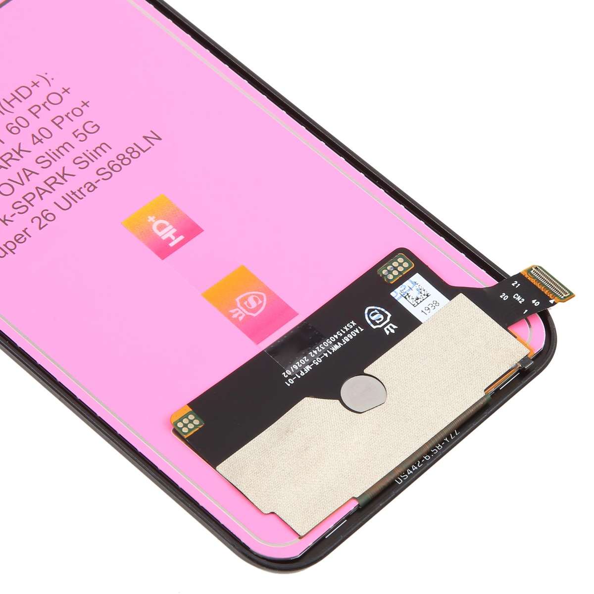 For Tecno Pova Slim KM9 TFT LCD Screen with Digitizer Full Assembly